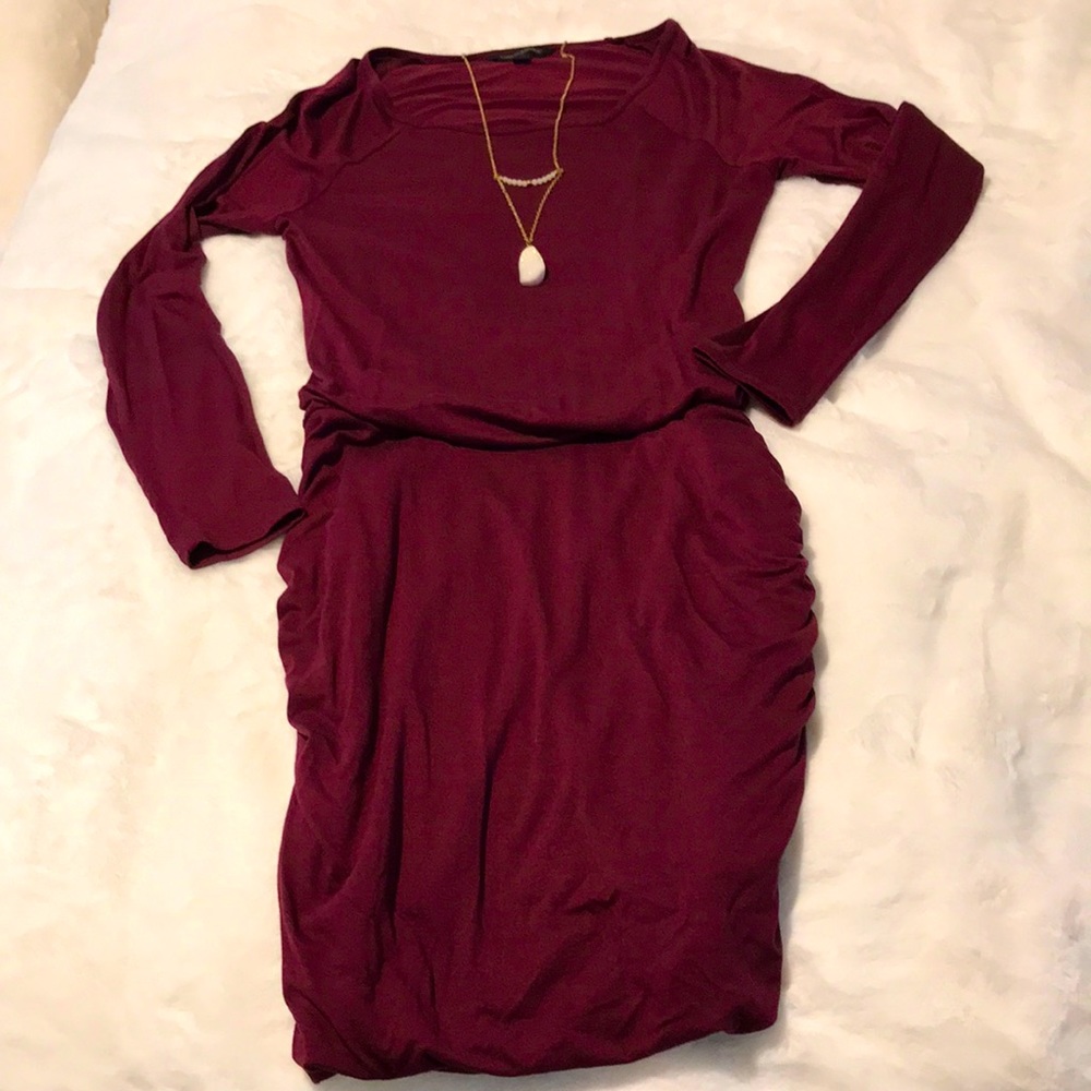 Mauve slinky but oh so comfy on the top
